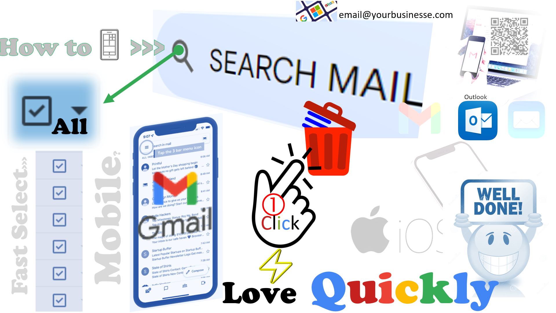 STEP by STEP to Select Multiple Messages Quickly in Gmail, any email 